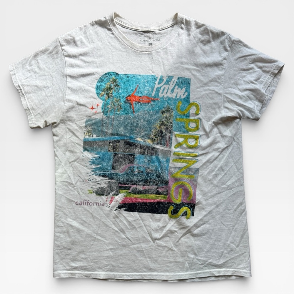PacSun Palm Springs Graphic Tee - White